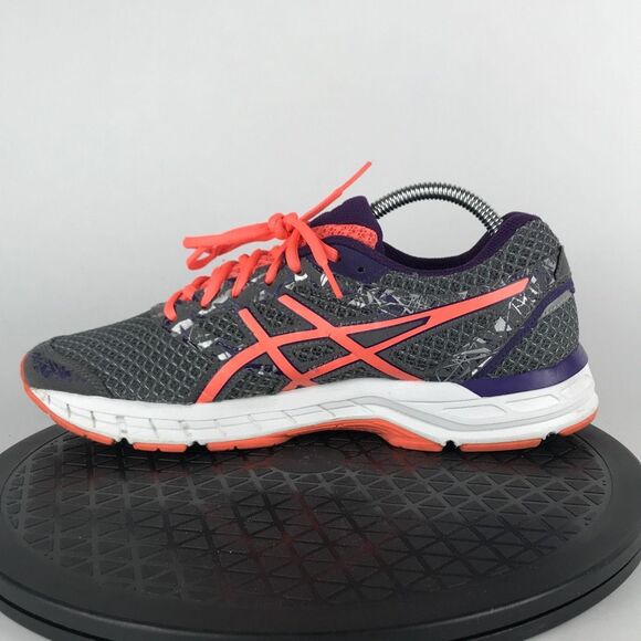 Asics Gel-Excite 4 Gray/Orange Athletic Running Shoes T6E8N Women’s Size 9.5 - Picture 9 of 12